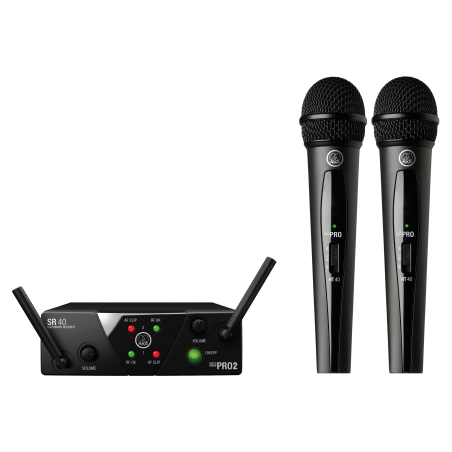 AKG - Micrófono Inalambrico Doble para Mano UHF