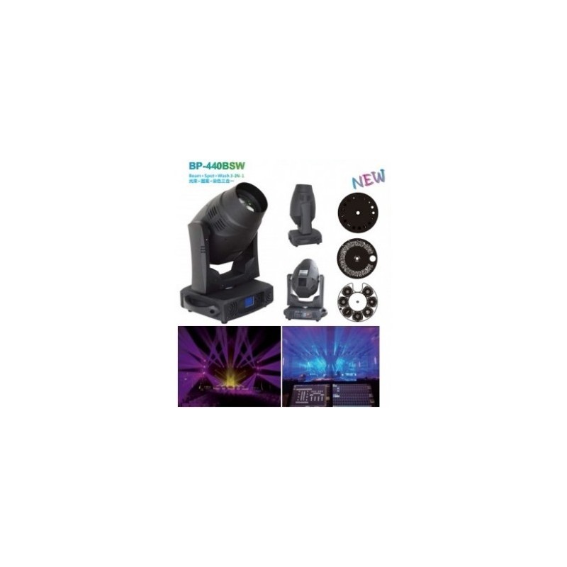 BIG  DIPPER - Cabeza Movil BEAM/SPOT/WASH ZOOM MOVING HEAD W/FC 440W