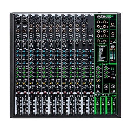 MACKIE - Mixer análogo, 16 canales, interfaz USB, FX