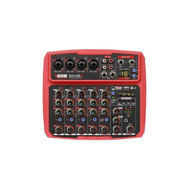 NOVIK - Consola Pasiva con Interfaz USB Rojo
