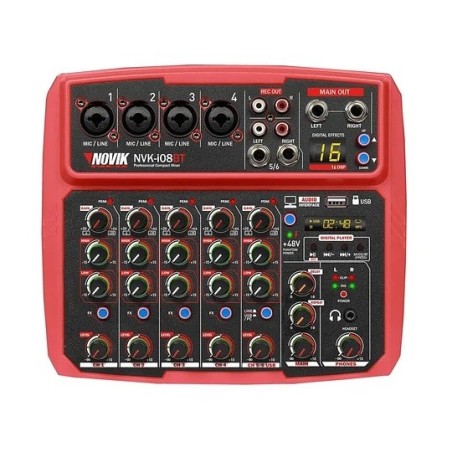 NOVIK - Consola Pasiva con Interfaz USB Rojo
