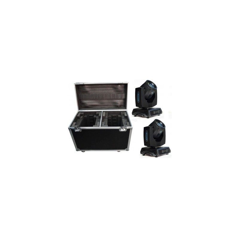BIG DIPPER- KIT 2x7R BEAM 230W MOVING HEAD + FLIGHT CASE