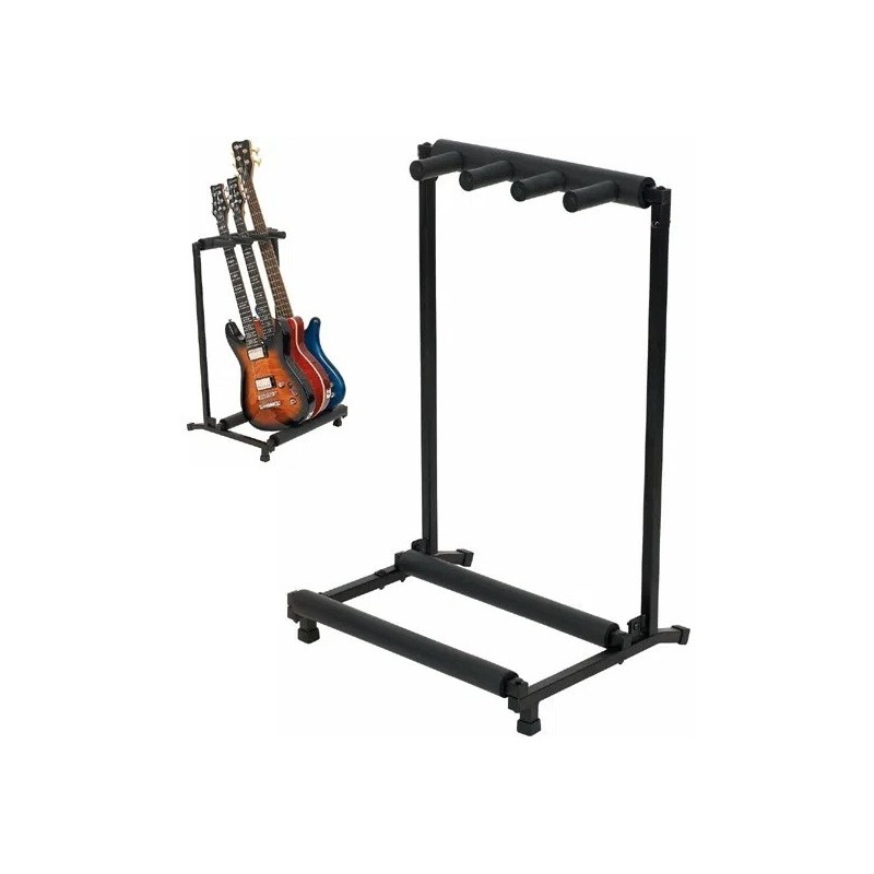  ROCKBAG - Stand Rockstand para guitarras o bajos  capacidad para 3 instrumentos