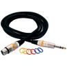 ROCKCABLE - Cable XLR M a Plug TRS 1/4" 3 MTS