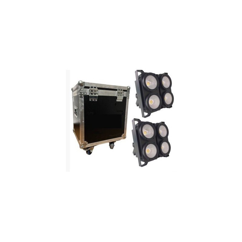 BIG DIPPER -  KIT 2 x LED BLINDER 4X100W + FLIGHT CASE