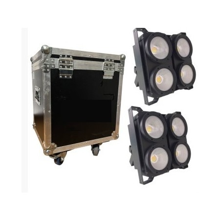 BIG DIPPER -  KIT 2 x LED BLINDER 4X100W + FLIGHT CASE