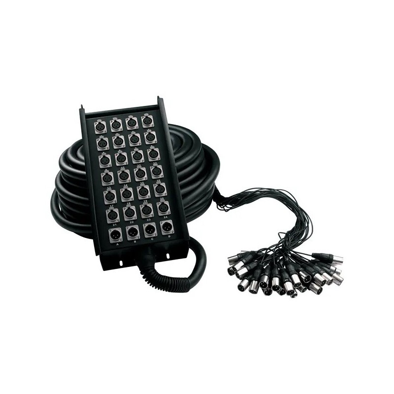 ROCKCABLE RCL30925 Multipar 24 envíos - 4 retornos - 30 metros