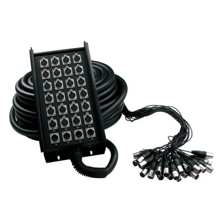 ROCKCABLE RCL30925 Multipar 24 envíos - 4 retornos - 30 metros