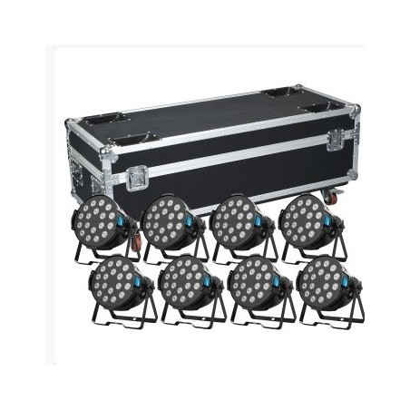 BIG DIPPER BD-LPC004HK KIT X 8 RGBW LED PAR KING 18X8W QUAD