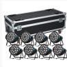 BIG DIPPER BD-LPC004HK KIT X 8 RGBW LED PAR KING 18X8W QUAD