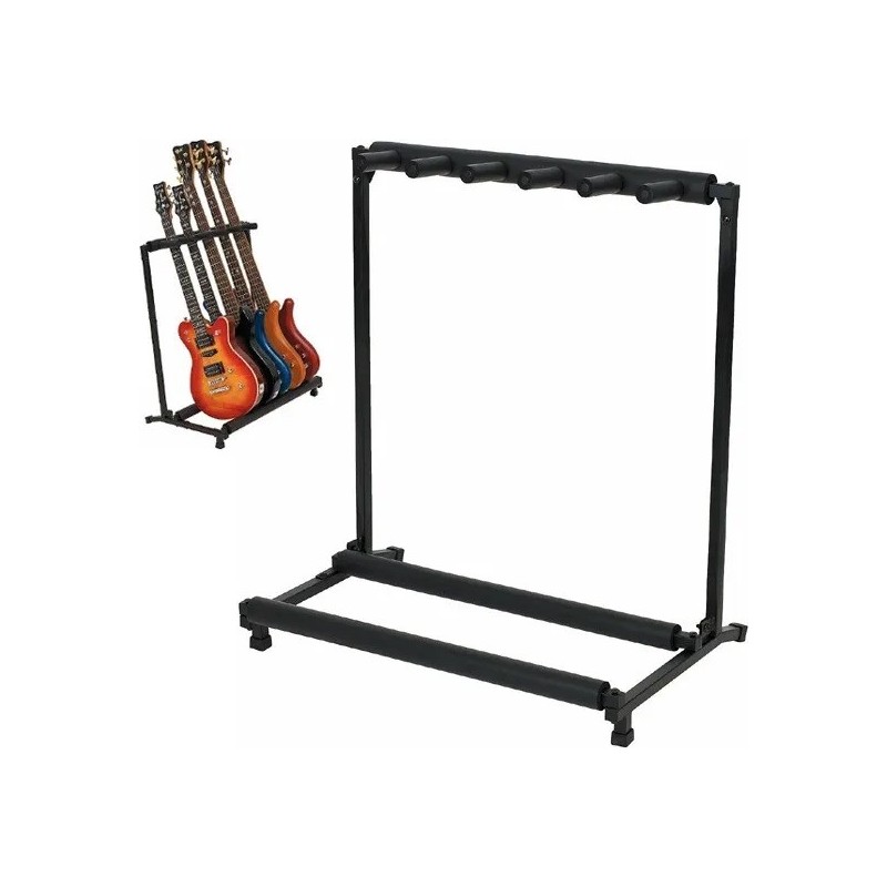 ROCKSTAND Stand para guitarras o bajos RS20881 B/1 FP capacidad para 5 instrumentos