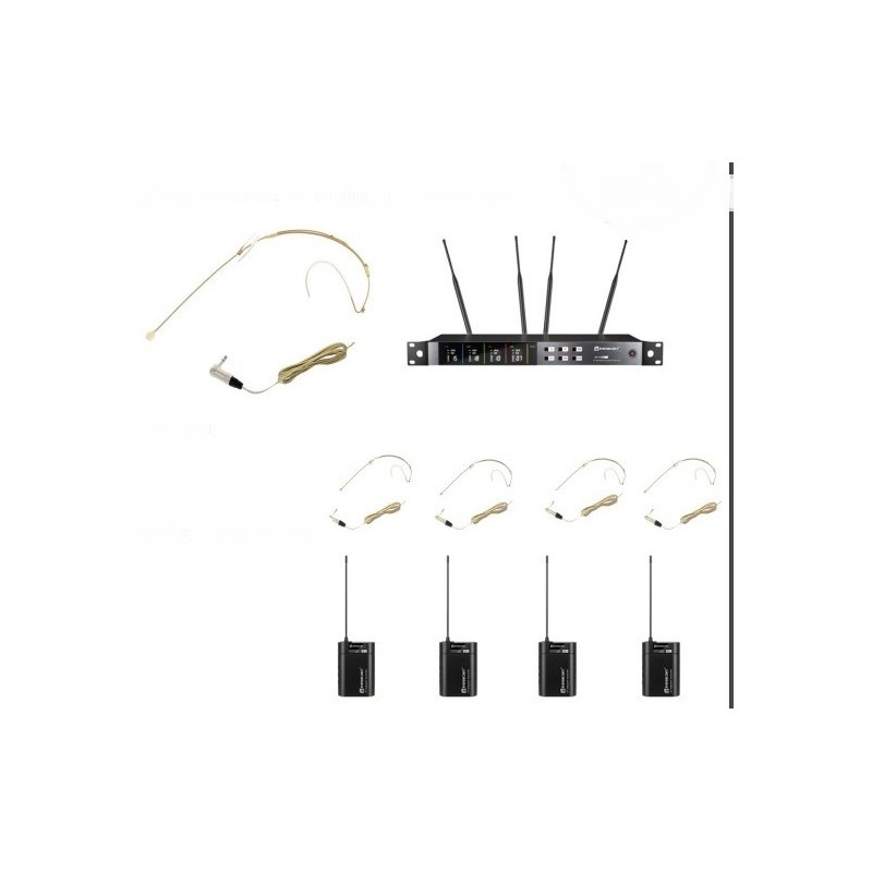 RELACART SISTEMA INALAMBRICO DE CUATRO MICROFONOS