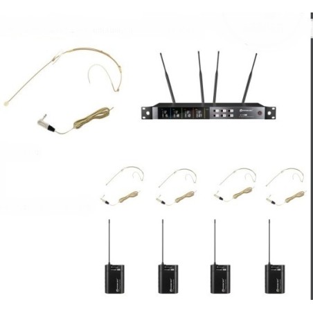 RELACART SISTEMA INALAMBRICO DE CUATRO MICROFONOS