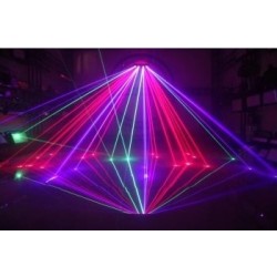 BIG TOPPER BT-LK1WRGBV LÁSER 4 SALIDAS RGB 500mWx2