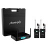 AUDIBAX Micrófono inalámbrico de Lavalier AWM 202 Doble
