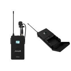 AUDIBAX Micrófono inalámbrico de Lavalier AWM 202 Doble