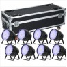 BIG DIPPER BD-LPC010K KIT 8 X RGBW QUAD-LED PAR KING 54x4W (4 EN 1)