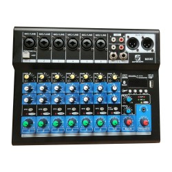 CIPRIANNI KIT AMPLIFICACION MIXER 8 CAN+ 2 CAJAS ACTIVA + BLUETOOTH