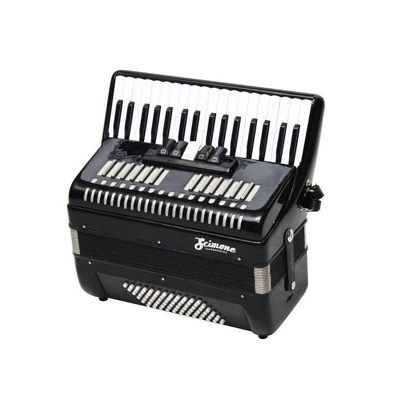 SCIMONE Acordeón 2353 72 bajos - 34 teclas - color negro