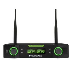 PROBASS MICROFONO DOBLE INALAMBRICO UF-224