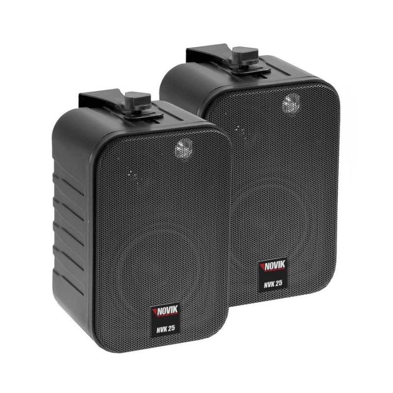 NOVIK PAR DE PARLANTES DE INSTALACION NVK 25 BK