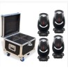 WILD PRO WP-L180MBK KIT X 4 LED BEAM/WASH 180W + FLIGHT CASE