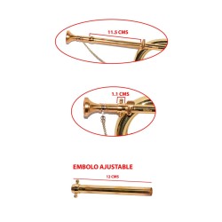 ETINGER Corneta Grande para banda dorada