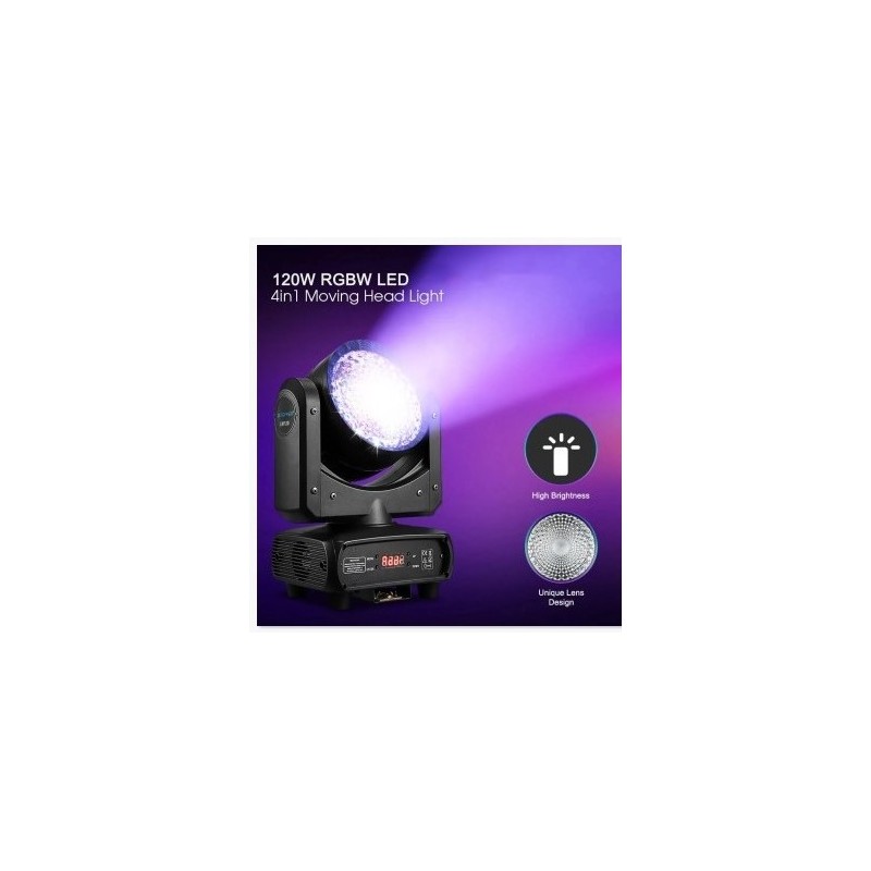 BIG DIPPER BD-LM120 LED MOVING HEAD WASH 120W RGBW + RING