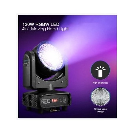 BIG DIPPER BD-LM120 LED MOVING HEAD WASH 120W RGBW + RING