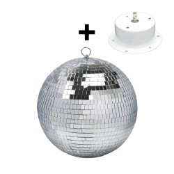 KA-MALEON BOLA ESPEJO 20 PULGADAS SILVER + MOTOR
