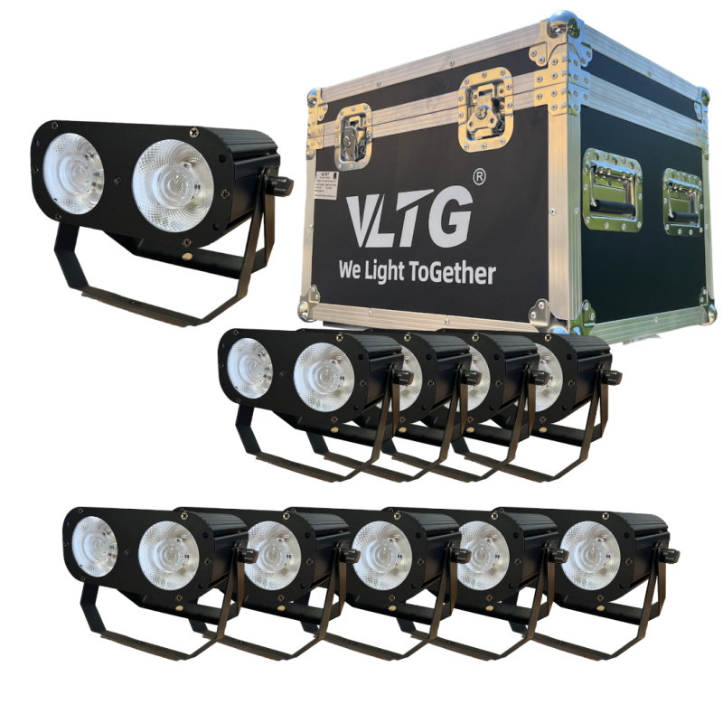 VLTG KIT CASE DE 10 FOCO COB 2X50W C/W
