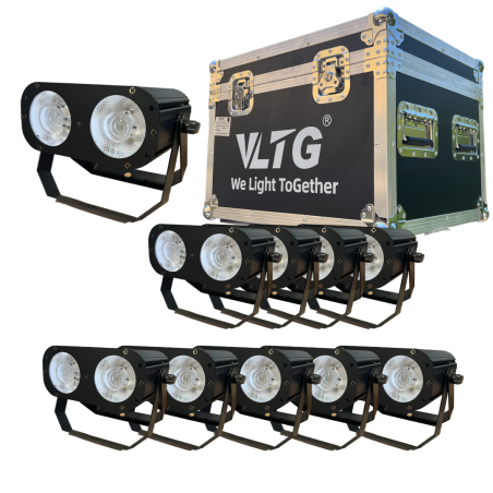 VLTG KIT CASE DE 10 FOCO COB 2X50W C/W