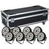 BIG TOPPER BT-P1808CK KIT 8 X PIXEL RGBW LED PAR SLIM 18X8W