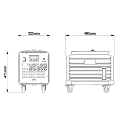 MOKA MAQUINA HUMO BAJO 1500W MK-F05