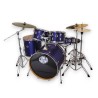 POWERDRUMS Set de batería acústica PowerDrums JJ-5 DLM con platillos