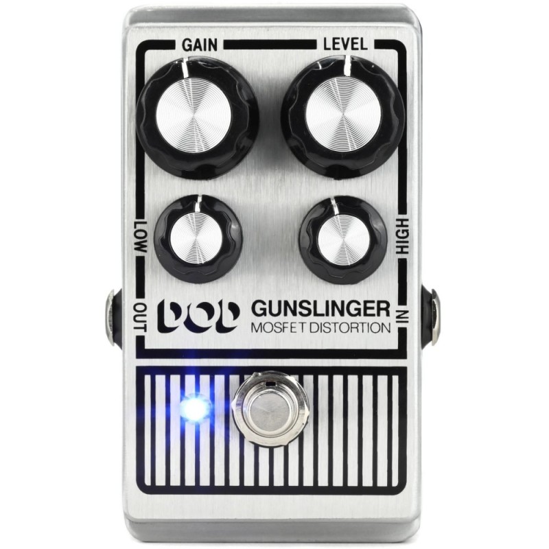 DOD Pedal de distorsión para guitarra GUNSLINGER