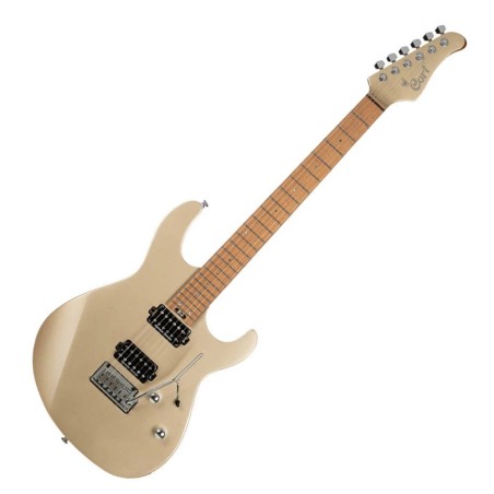 CORT Guitarra eléctrica con doble corte G300 beige G300PRO-MGD