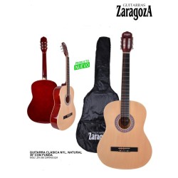ZARAGOZA  Guitarra Clasica cuerdas Nylon Natural