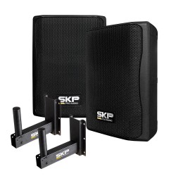 SKP  Par de parlantes más Soporte de Muro SK 208Px