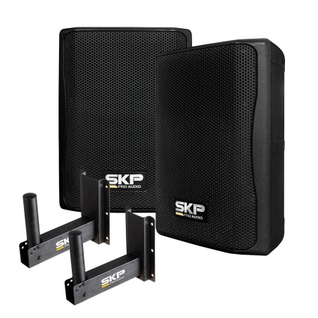 SKP  Par de parlantes más Soporte de Muro SK 208Px