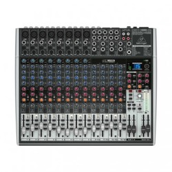 BEHRINGER XENYX-X2222USB Consola de sonido 16 Ch, 8 XLR + 4 ST 3 AUX 2 SUB DFX USB interna 8xComp
