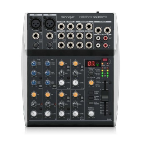 BEHRINGER XENYX-1002SFX Consola mixer analógico de 10 canales Xenyx